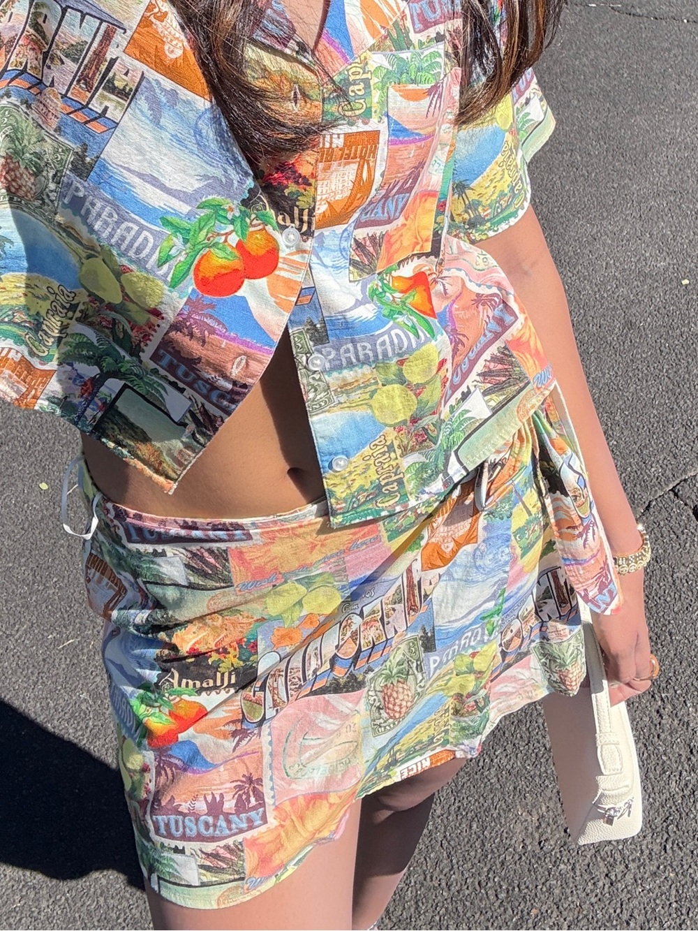 Asos Colorful Tropical Print skirt